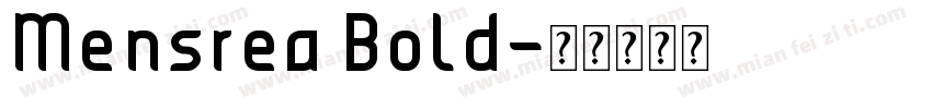 Mensrea Bold字体转换